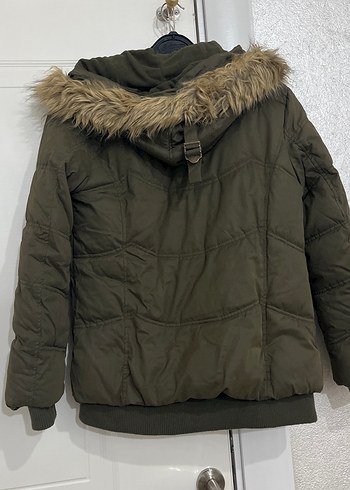 Kürk Detaylı Kadın mont - Görsel 3