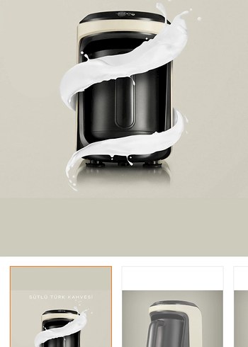 Karaca Hatır Hüps Sütlü Türk Kahve Makinesi beyaz - Görsel 2