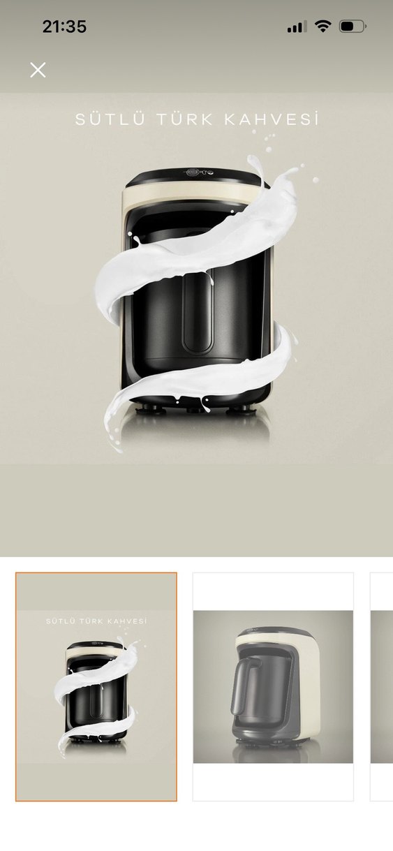 Karaca Hatır Hüps Sütlü Türk Kahve Makinesi beyaz - Görsel 2