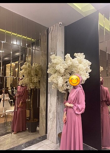 m Beden pembe Renk Manuka ipek saten abiye