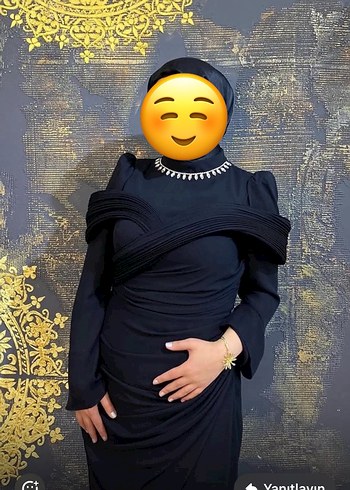 Diğer Siyah Uzun Kollu V Yaka Gotik Kadın Elbise