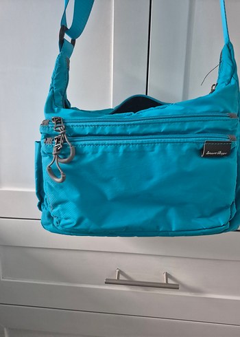 Turkuaz Kadın Fermuarlı Spor Çapraz Çanta - Görsel 7