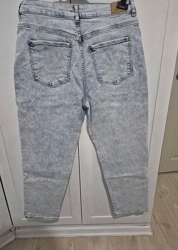 mavi Kadın Denim Midi Boy Rahat Kesim Jean - Görsel 4