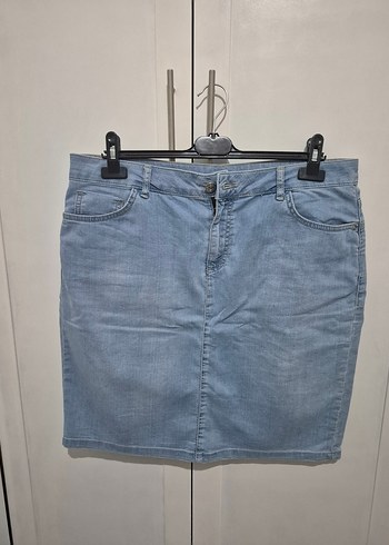 Mavi Denim Midi Etek - Görsel 2