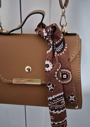 Kahverengi Deri Bohem Kadın Çanta - Görsel 2