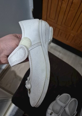 Kız Çocuk Beyaz  Babet Ayakkabı - Görsel 3