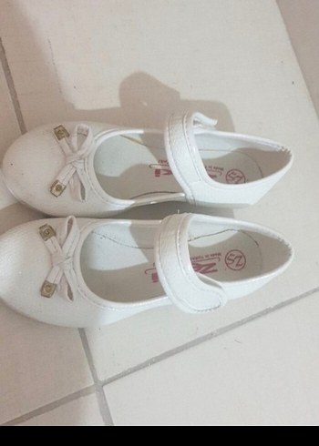 Kız Çocuk Beyaz  Babet Ayakkabı - Görsel 2