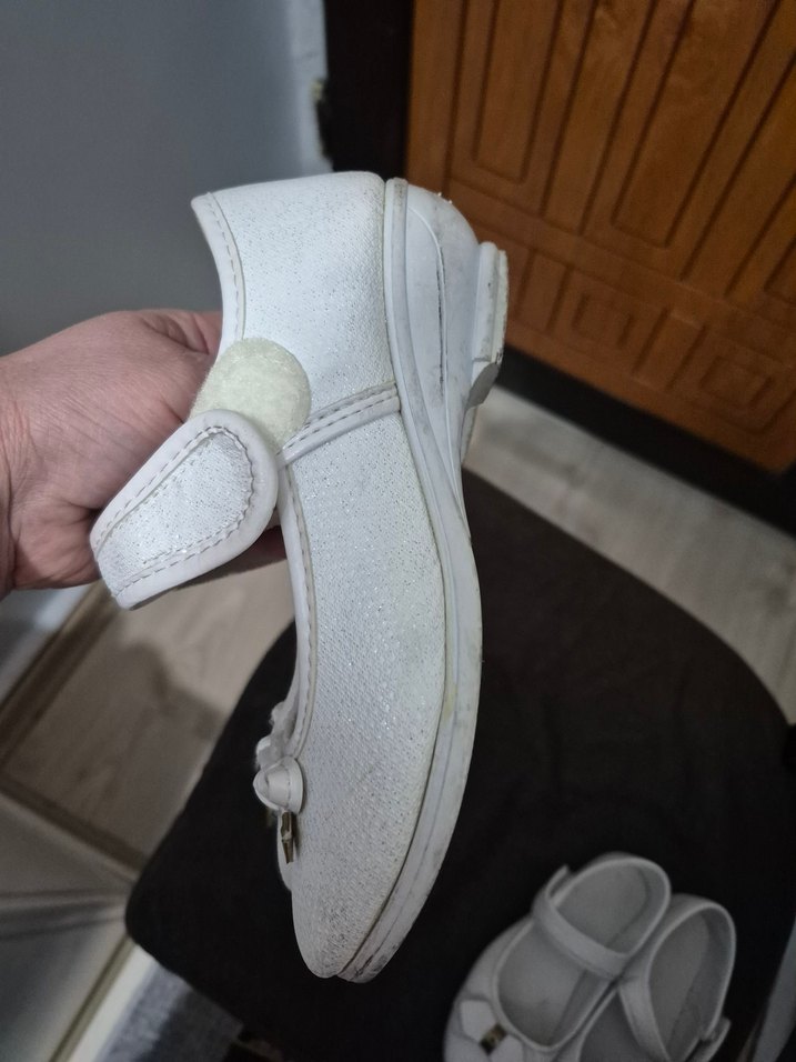 Kız Çocuk Beyaz  Babet Ayakkabı - Görsel 3