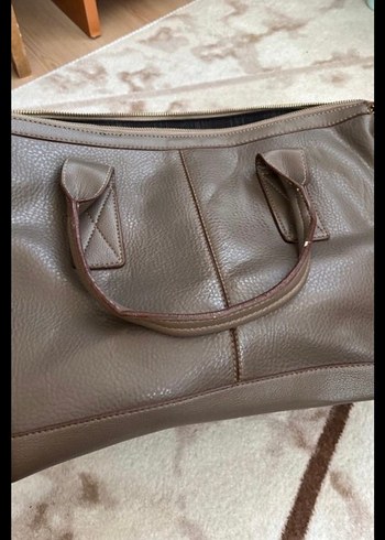 kahve  Deri Kadın Çanta - Görsel 3