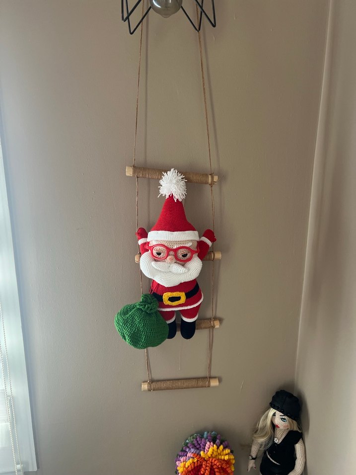 Merdivenli Noel Baba Bebek - Görsel 3