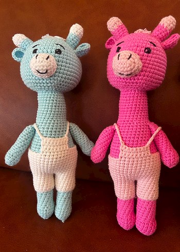 Renkli El Örgüsü Zürafa amigurumi - Görsel 2