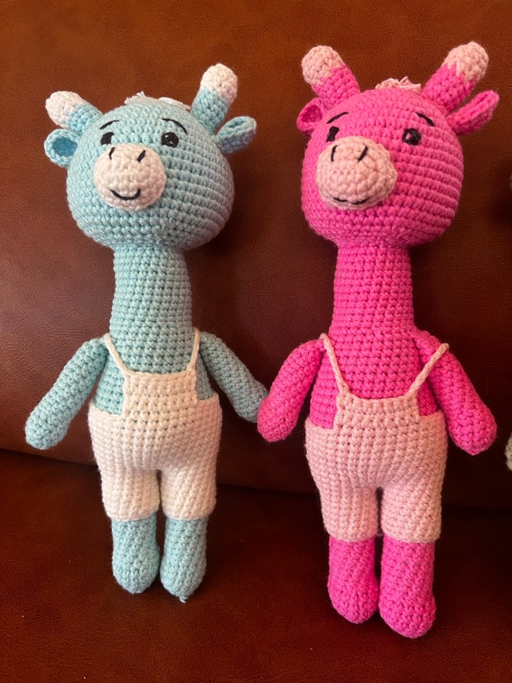 Renkli El Örgüsü Zürafa amigurumi - Görsel 2