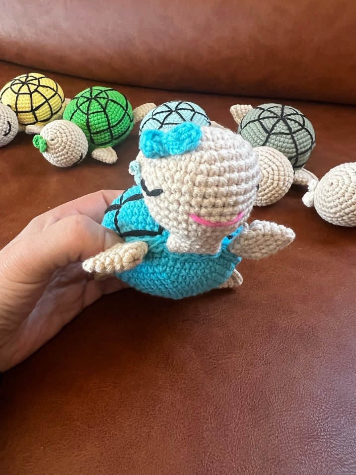 Renkli Kaplumbağa amigurumi - Görsel 3