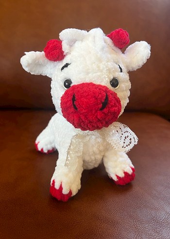 Kadife amigurumi Oyuncak İnek - Görsel 2