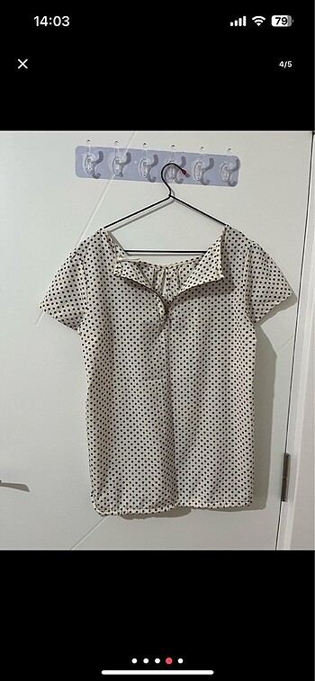 Puantiyeli bluz - Görsel 4