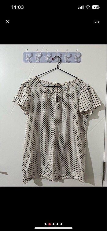 Puantiyeli bluz - Görsel 2