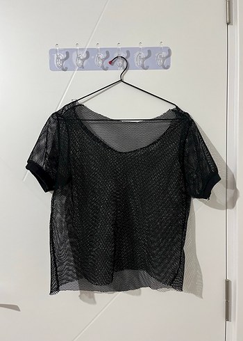 Siyah Dantel Detaylı Goth Bluz - Görsel 3