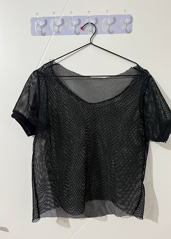 Siyah Dantel Detaylı Goth Bluz - Görsel 2