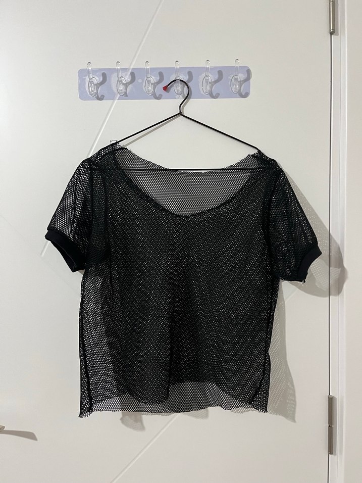 Siyah Dantel Detaylı Goth Bluz - Görsel 3