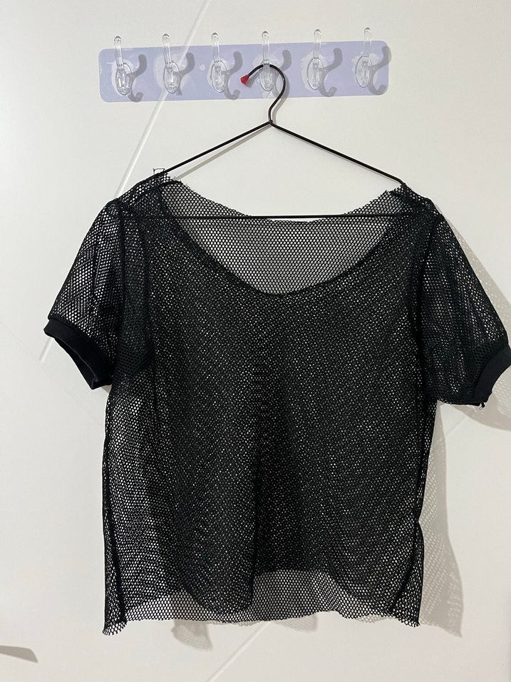 Siyah Dantel Detaylı Goth Bluz - Görsel 2