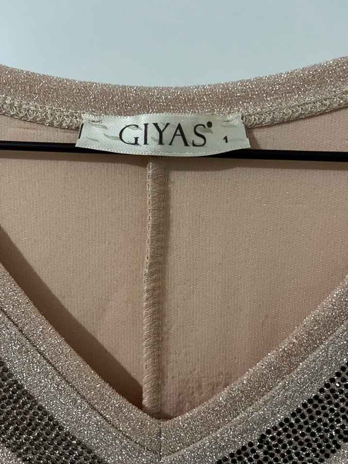 Bej V Yaka Örgü Kadın Kazak - Görsel 4