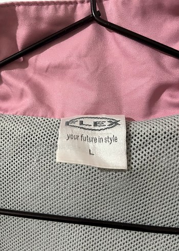 Gri ve Pembe Spor Kadın Mont - Görsel 5