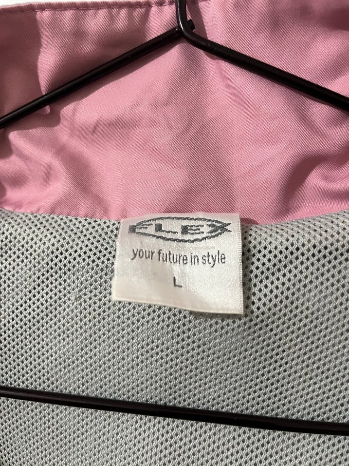 Gri ve Pembe Spor Kadın Mont - Görsel 5