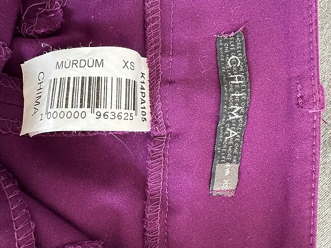 xs Beden Kumaş pantolon