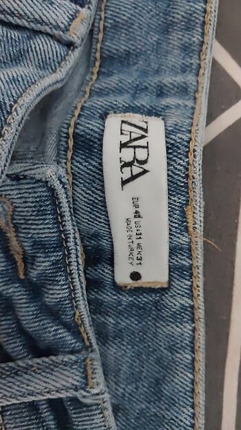 Zara Zara mavi kot pantolon jean