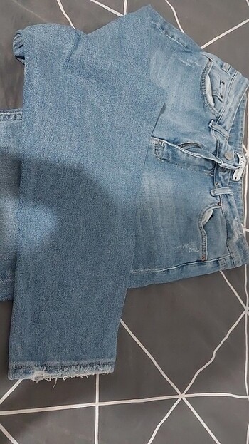 40 Beden Zara mavi kot pantolon jean