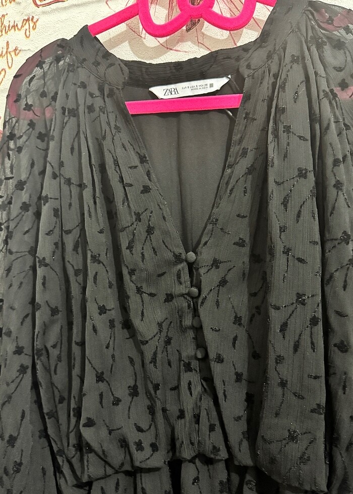 Zara Marka Şık Mini Elbise - Görsel 3