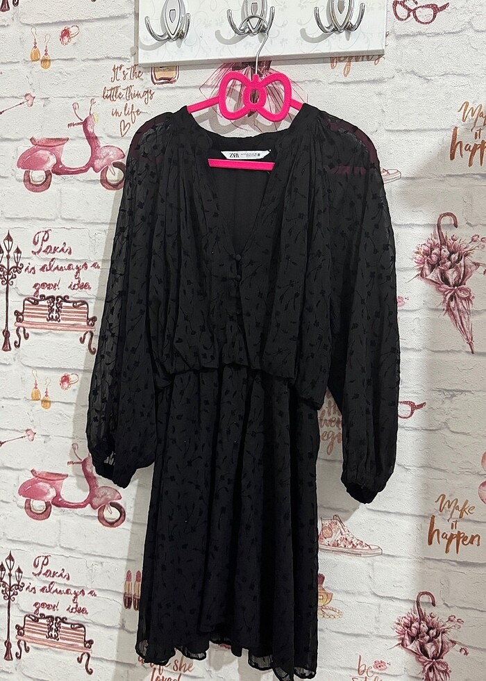 Zara Marka Şık Mini Elbise - Görsel 4