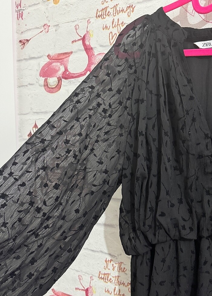 Zara Marka Şık Mini Elbise - Görsel 5