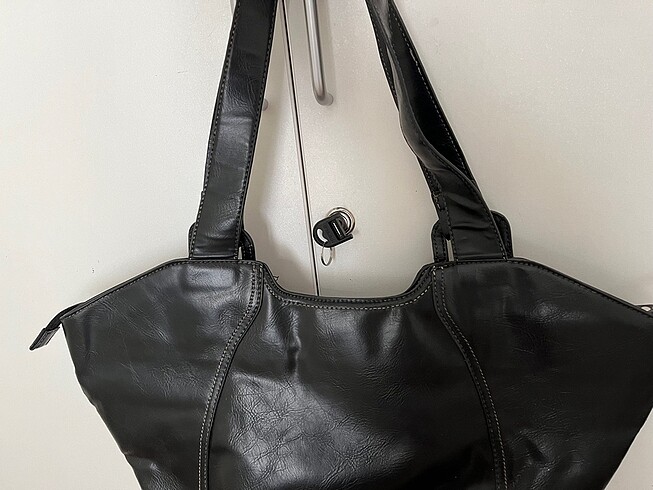  Beden nine west siyah vintage çanta
