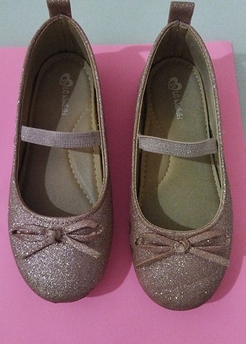 LCW Pembe simli Kız çocuk Babet Ayakkabı - Görsel 2