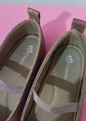 LCW Pembe simli Kız çocuk Babet Ayakkabı - Görsel 6