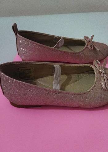 LCW Pembe simli Kız çocuk Babet Ayakkabı - Görsel 5