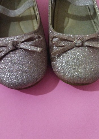 LCW Pembe simli Kız çocuk Babet Ayakkabı - Görsel 3