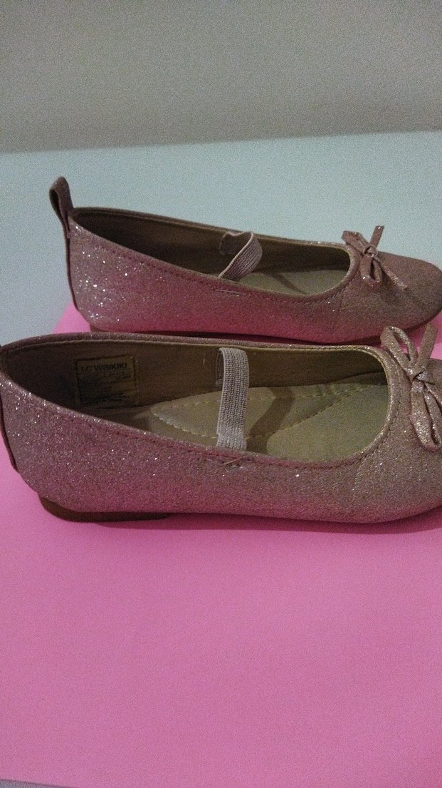 LCW Pembe simli Kız çocuk Babet Ayakkabı - Görsel 5