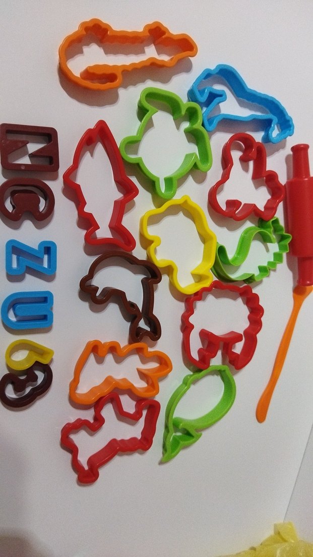 Renkli Hayvan ve Harf Şekilli hamur kalıpları - Görsel 2