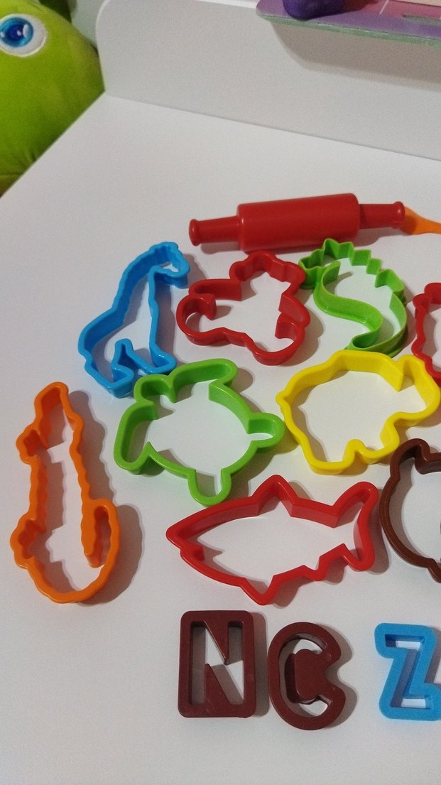 Renkli Hayvan ve Harf Şekilli hamur kalıpları - Görsel 3