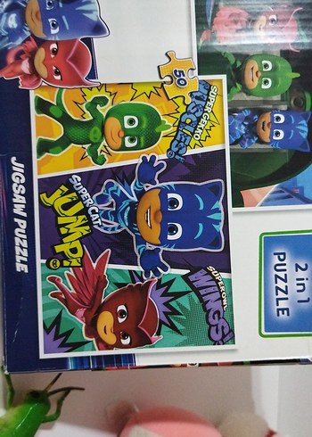 PJ Masks 2'si 1 Arada Çocuk Puzzle - Görsel 3