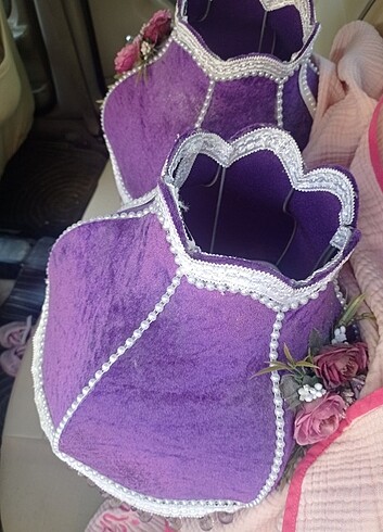 Antika abajur kadife - Görsel 5