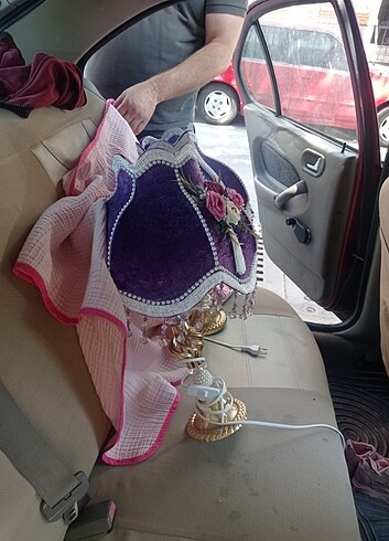 Antika abajur kadife - Görsel 6