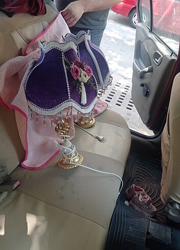 Antika abajur kadife - Görsel 7