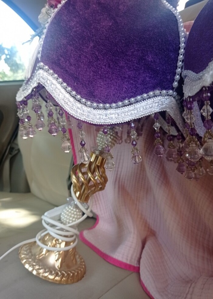 Antika abajur kadife - Görsel 2