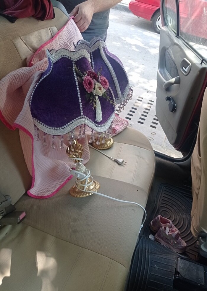 Antika abajur kadife - Görsel 3