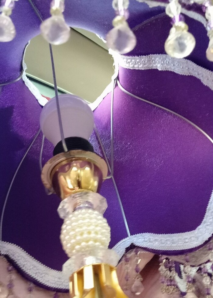 Antika abajur kadife - Görsel 4