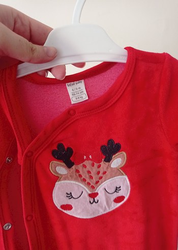 yılbaşı Noel temalı Kız Bebek Tulum - Görsel 4