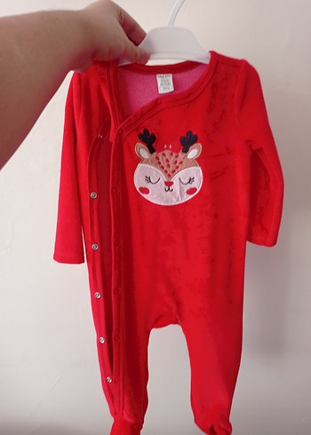 yılbaşı Noel temalı Kız Bebek Tulum - Görsel 2